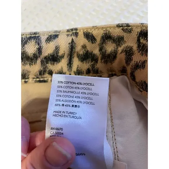 Free People We The Free Dog Town Cheetah Print High Waisted Boho Shorts Size 30 - Picture 9 of 14